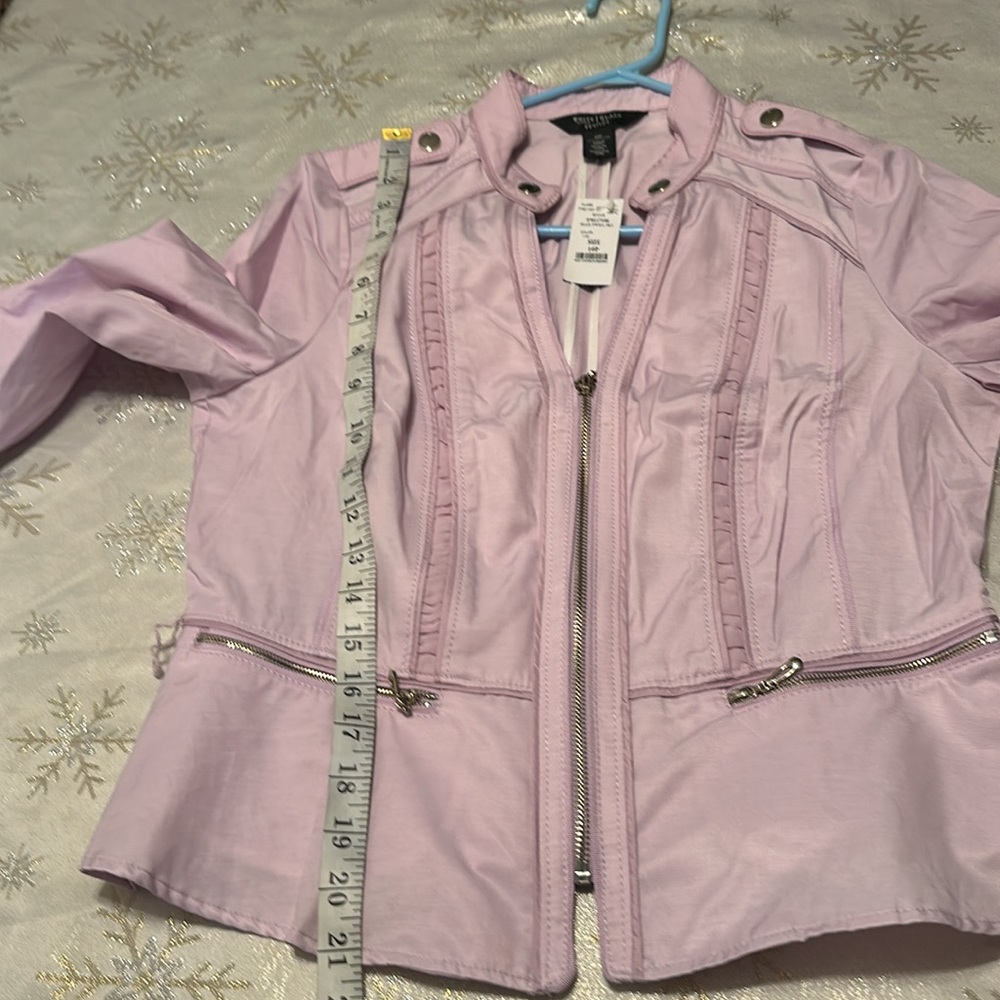White House Black Market lavender jacket sz 10p color purple - Picture 9 of 11